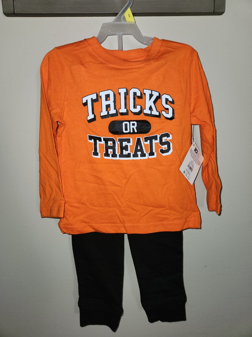 Kids 'Tricks or Treats' Long Sleeve Top With Pants Size 3T
